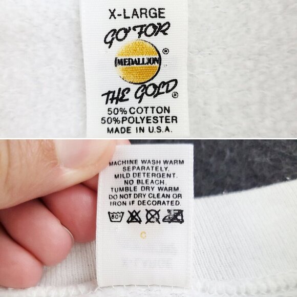 Yale University Vintage Sweatshirt Crewneck Bulldog Raised Spellout Made USA XL - Picture 4 of 14